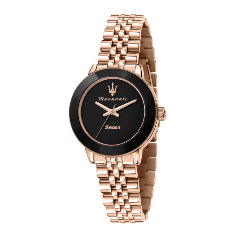 Montre MASERATI pour femme en Acier RecycléAcier en forme de rond de forme Rond, couleur : NOIR, fonctionnalités : 5 ATM - 0.071 g - taille : #null#