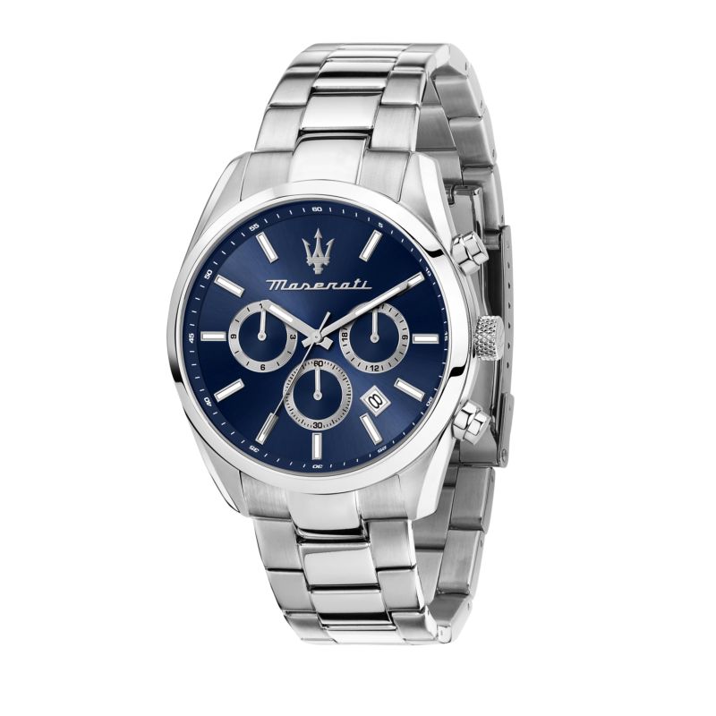 Montre MASERATI pour homme en AcierAcier en forme de rond de forme Rond, couleur : BLEU, SUNRAY, fonctionnalités : 5 ATM - 0.133 g - taille : #null#