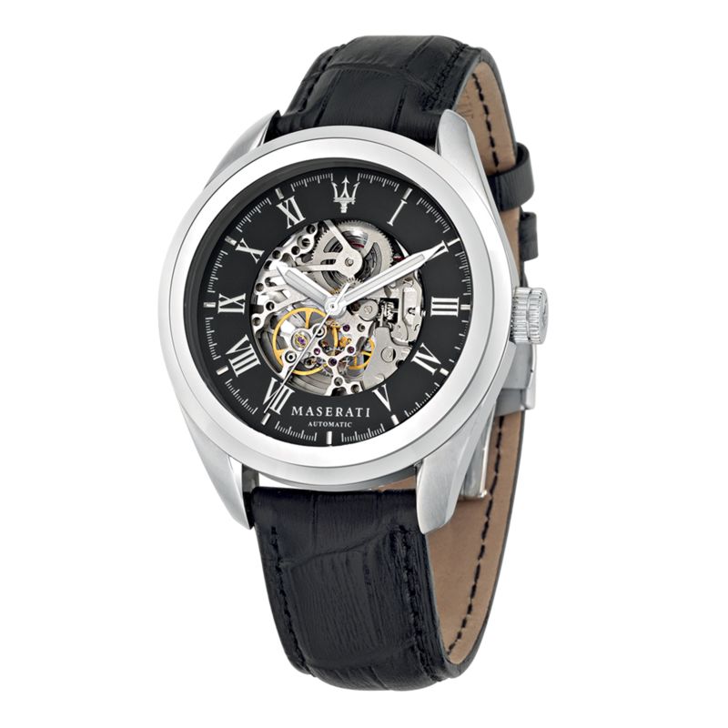 Montre MASERATI pour homme en Cuir en forme de rond, fonctionnalités : 10 ATM - 0.122 g - taille : #null# - R8871612001