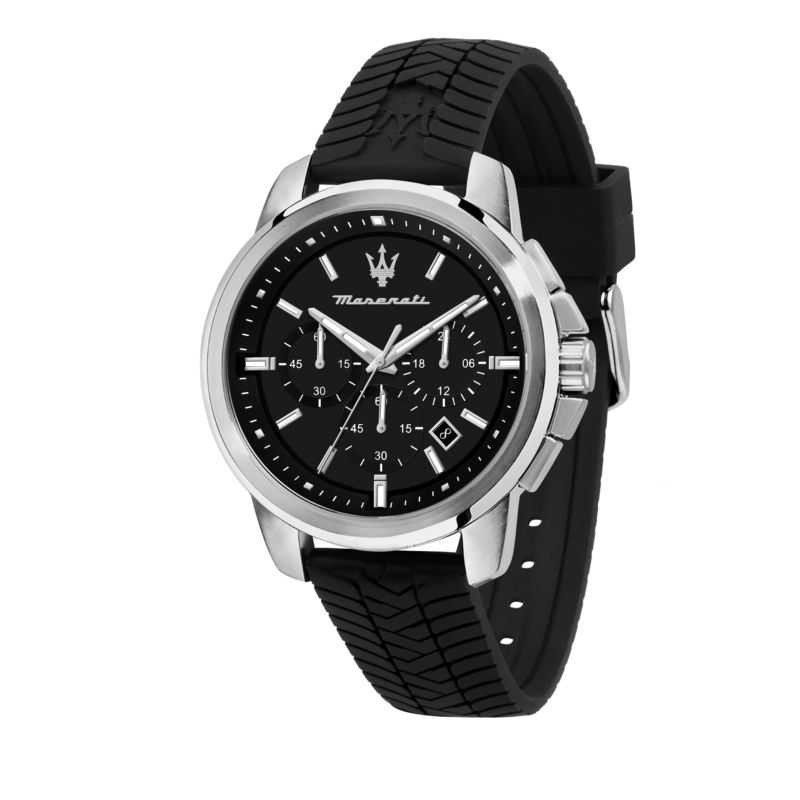 Montre MASERATI pour homme en AcierSilicium en forme de rond de forme Rond, couleur : NOIR, fonctionnalités : 5 ATM - 0.075 g - taille : #null# - R88