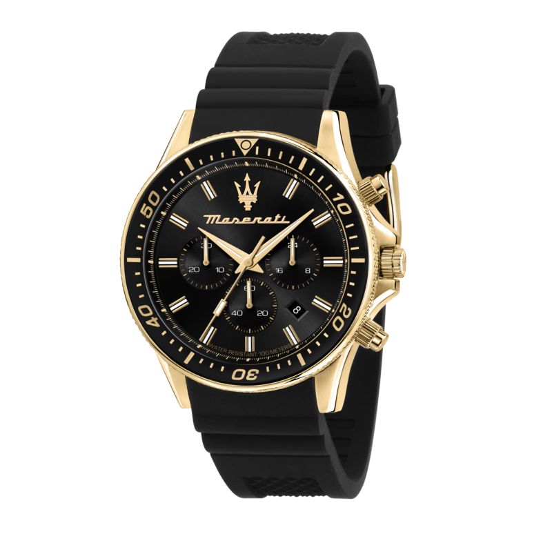 Montre MASERATI pour homme en AcierSilicium en forme de rond de forme Rond, couleur : NOIR, fonctionnalités : 10 ATM - 0.098 g  - R8871640001