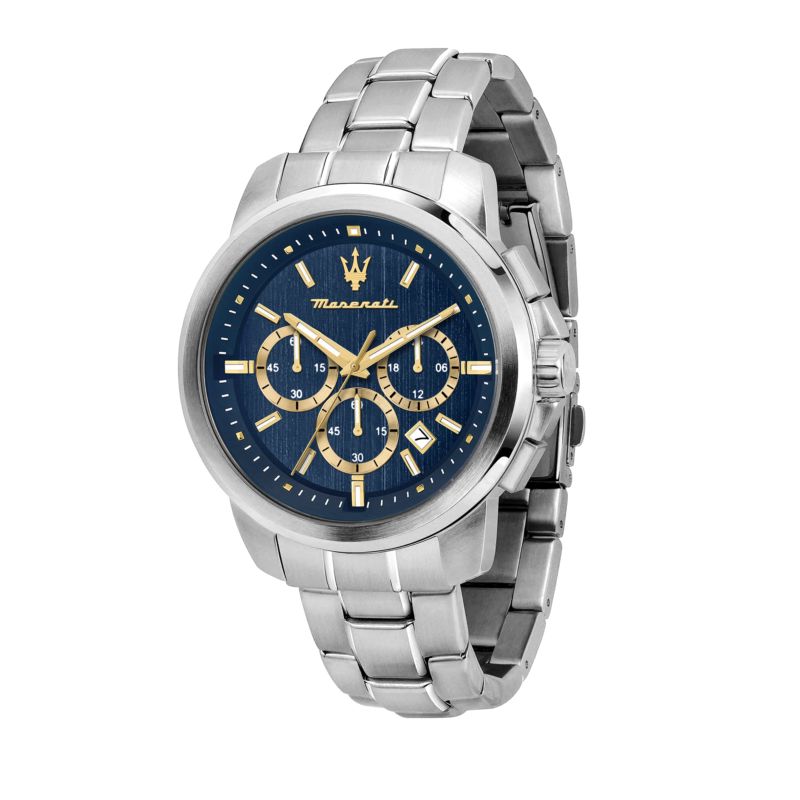 Montre MASERATI pour homme en AcierAcier en forme de rond de forme Rond, couleur : BLEU, fonctionnalités : 5 ATM - 0.145 g - taille : #null# - R88736