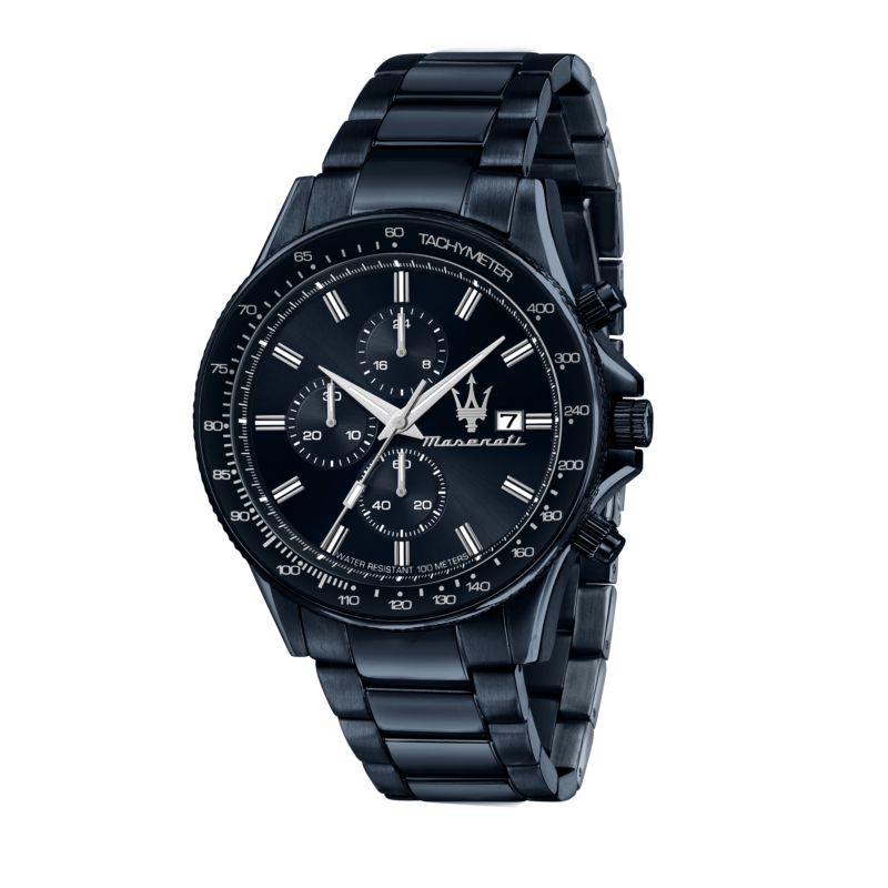 Montre MASERATI pour homme en AcierAcier en forme de rond de forme Rond, couleur : BLEU, SUNRAY, fonctionnalités : 10 ATM - 0.175 g - taille : #null#