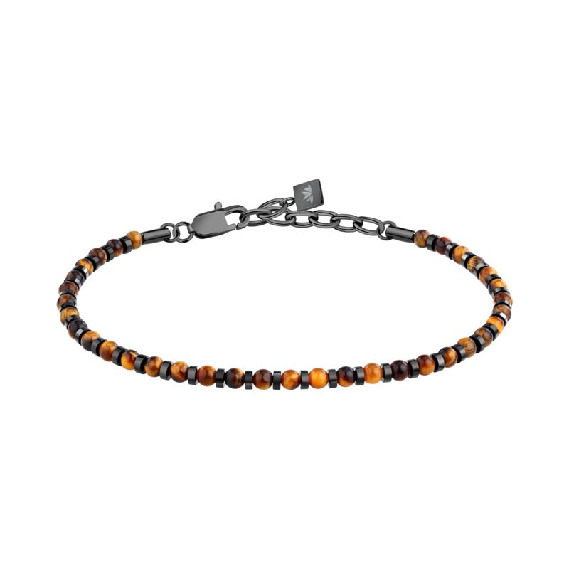 Bracelet MORELLATO pour homme en Acier serti d'oeil du tigre  - 0.006 g  - taille : 183CM - S1731