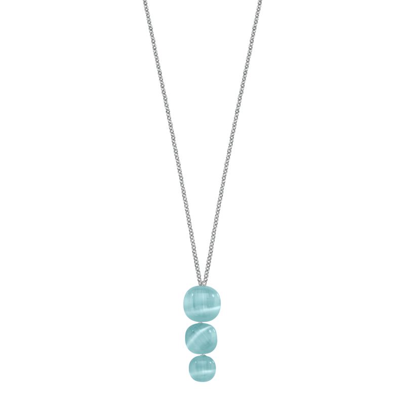 Collier MORELLATO pour femme en Argent 925/1000 Recyclé serti d'aquamarine - 0.010 g - taille : 405CM - SAKK73