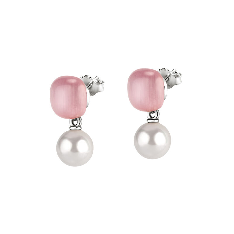 Boucles d'oreilles MORELLATO pour femme en Argent 925/1000 Recyclé serti de perle de culture  - 0.003 g  - taille : 6 - Ø 16,40 mm - SATC06