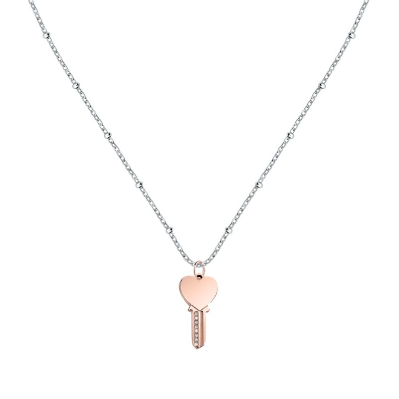 Collier MORELLATO pour femme en Acier serti de zircon - 0.004 g - taille : 384CM - SAVL07