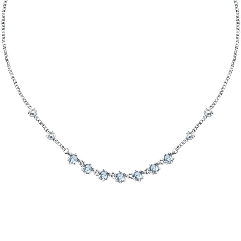 Collier MORELLATO pour femme en Acier serti de cristal  - 0.007 g  - taille : 36+9cm - SAVY14