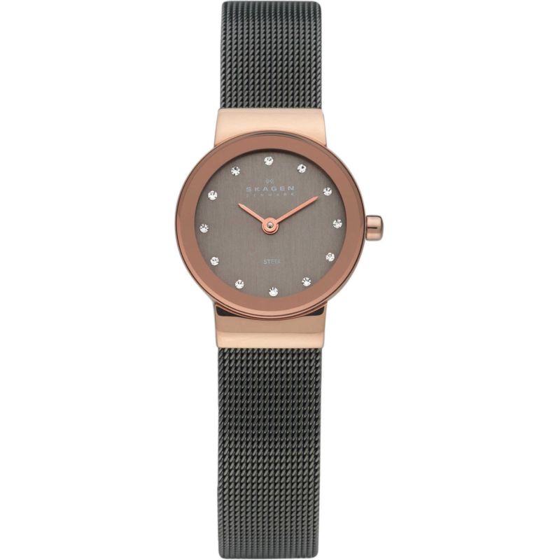 Montre SKAGEN DENMARK pour femme en AcierAcier en forme de round, fonctionnalités : 3 ATM - taille : #null# - 358XSRM
