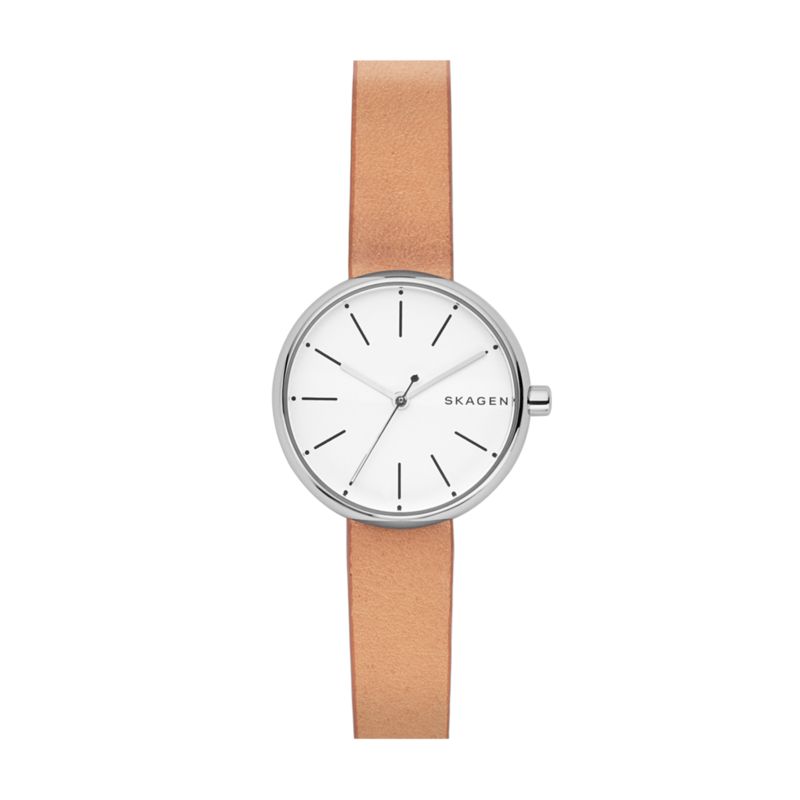 Montre SKAGEN DENMARK pour femme en AcierCuir Véritable en forme de round, fonctionnalités : 5 ATM - taille : #null# - SKW2594