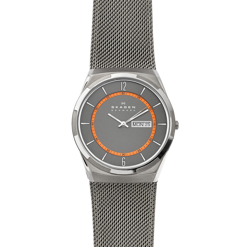 Montre SKAGEN DENMARK pour homme en AcierAcier en forme de round de forme Rond, couleur : GRIS, fonctionnalités : 5 ATM - taille : #null# - SKW6007