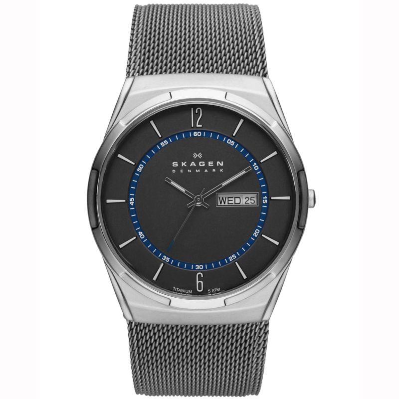 Montre SKAGEN DENMARK pour homme en AcierAcier en forme de round de forme Rond, couleur : GRIS, fonctionnalités : 5 ATM - taille : #null# - SKW6078