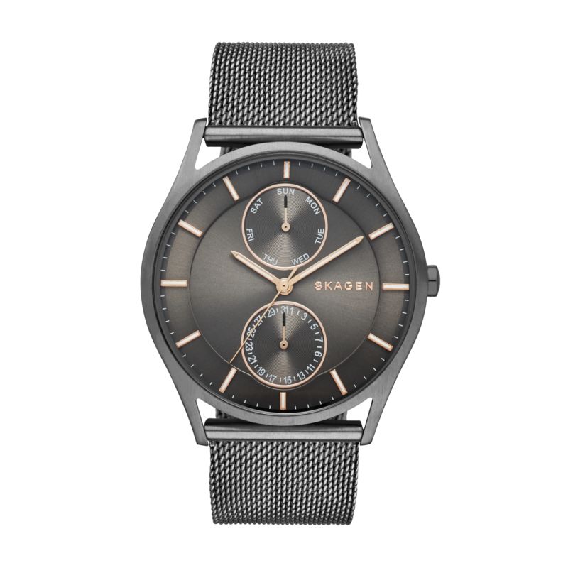 Montre SKAGEN DENMARK pour homme en AcierAcier en forme de round, fonctionnalités : 5 ATM - SKW6180