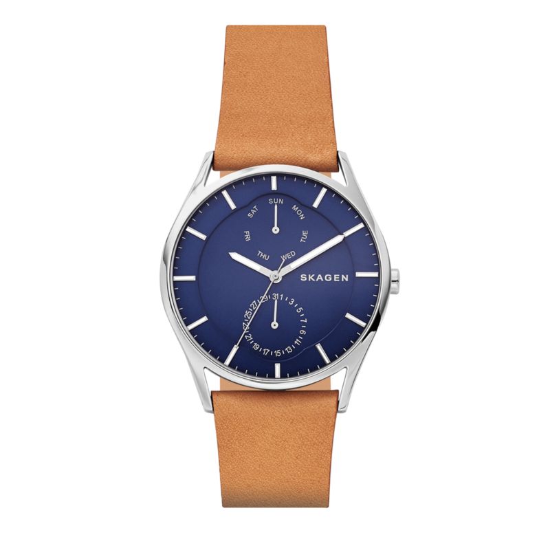 Montre SKAGEN DENMARK pour homme en AcierCuir Véritable, fonctionnalités : 5 ATM - taille : #null# - SKW6369