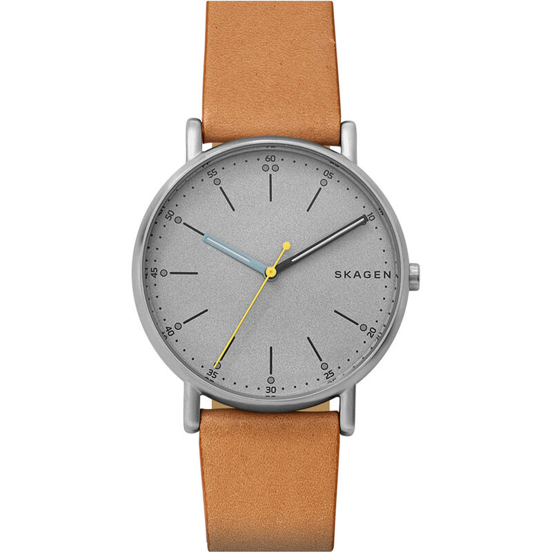 Montre SKAGEN DENMARK pour homme en AcierCuir Véritable, fonctionnalités : 5 ATM - SKW6373