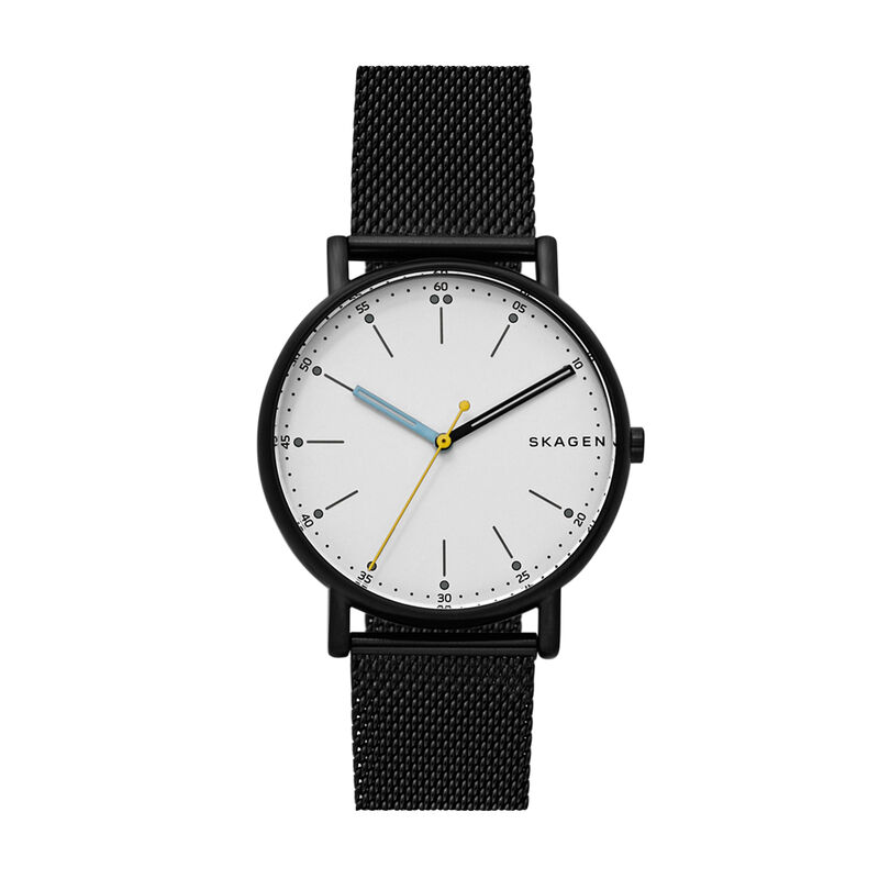 Montre SKAGEN DENMARK pour homme en AcierAcier en forme de round de forme Rond, couleur : BLANC, fonctionnalités : 5 ATM - taille : #null# - SKW6376