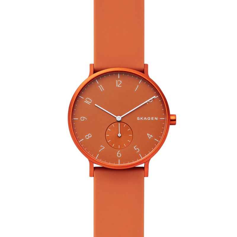 Montre SKAGEN DENMARK pour homme en AluminiumSilicone en forme de rond, fonctionnalités : 3 ATM - taille : #null# - SKW6511