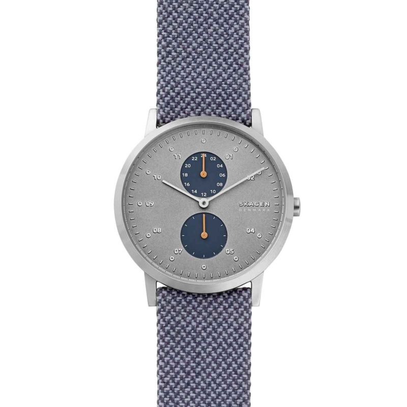 Montre SKAGEN DENMARK pour homme en AcierCuir en forme de rond, fonctionnalités : 5 ATM - taille : #null# - SKW6524