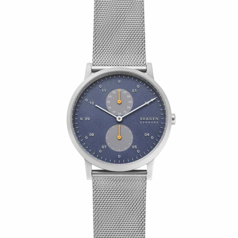 Montre SKAGEN DENMARK pour homme en AcierAcier en forme de rond de forme Rond, couleur : Multicouleur, fonctionnalités : 5 ATM - taille : #null# - SKW