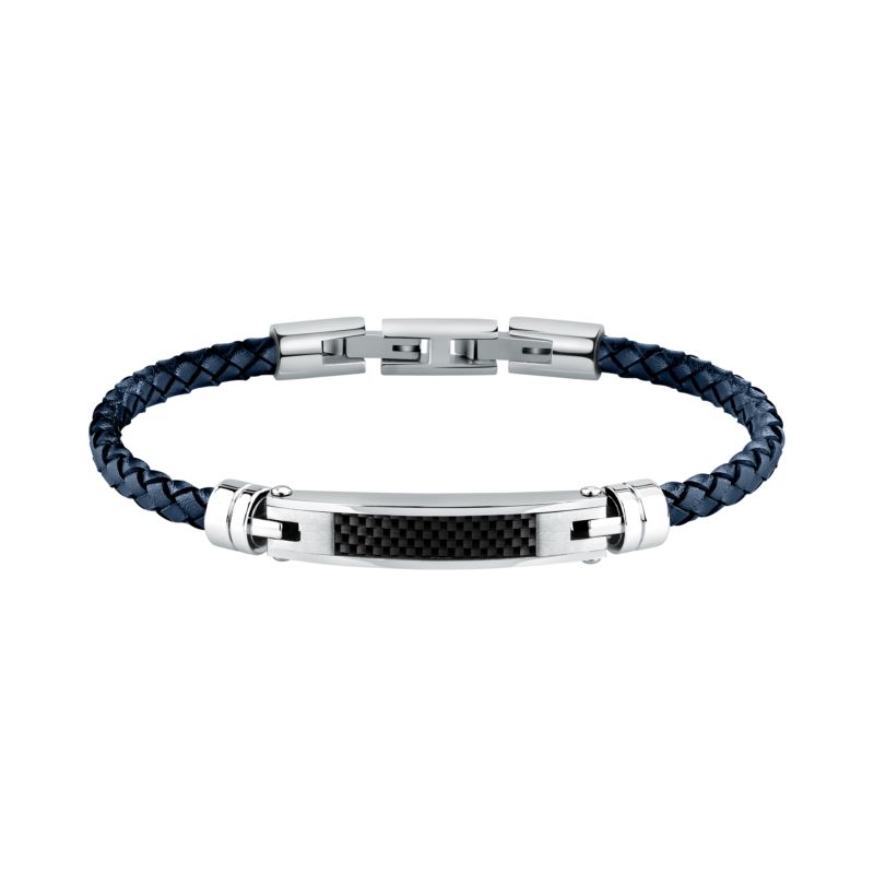 Bracelet MORELLATO pour homme en Acier serti de cuir - 0.013 g - taille : 19.51.5CM - SQH61