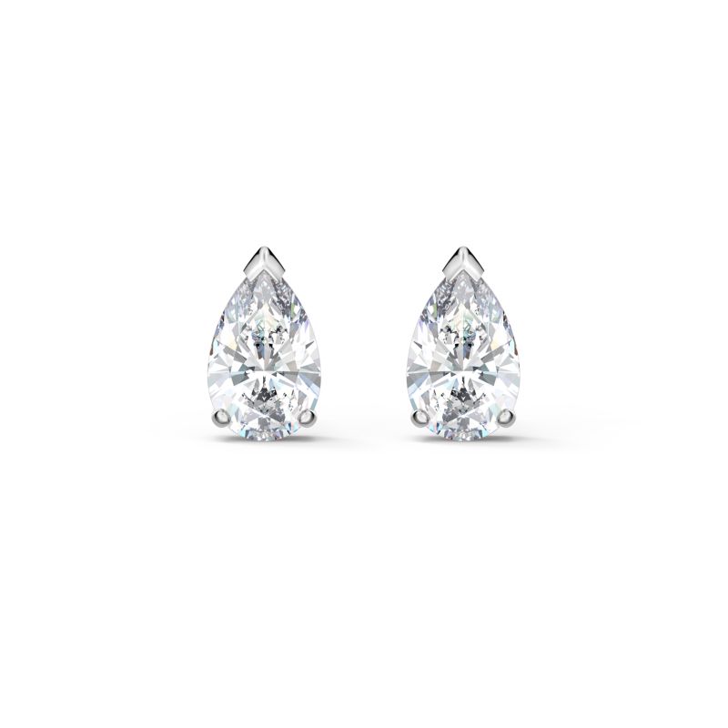 Boucles d'oreilles SWAROVSKI pour femme en Alliage serti de cristal - taille : 0.9x0.5CM - 5563121