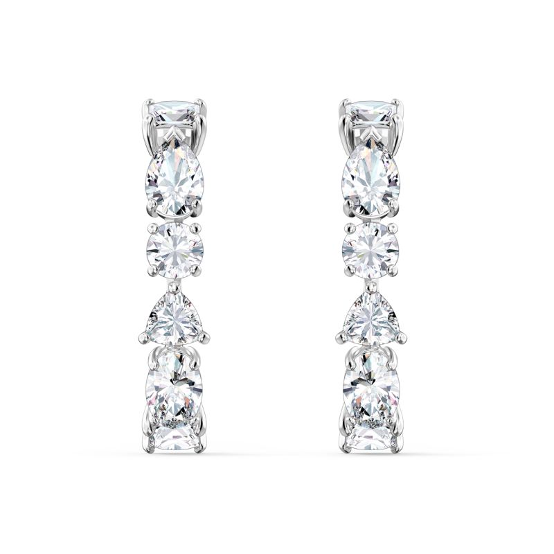 Boucles d'oreilles SWAROVSKI pour femme en Alliage serti de cristal - taille : 2x0.5CM - 5563322