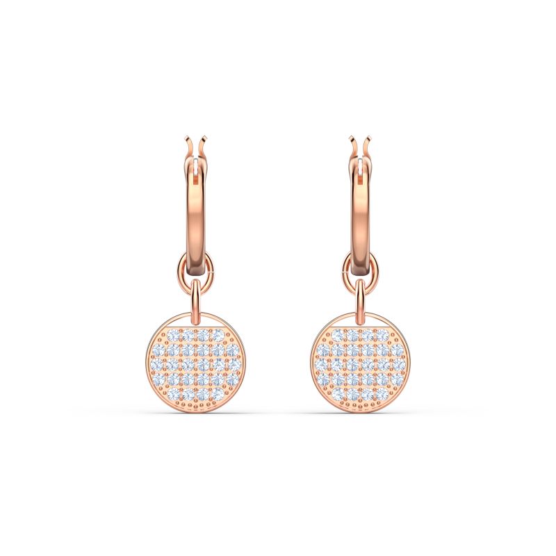 Boucles d'oreilles SWAROVSKI pour femme en Alliage serti de cristal - taille : 2,2x0,9 CM - 5567528