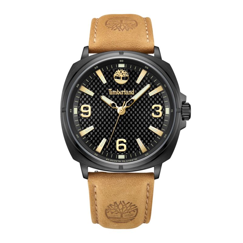 Montre TIMBERLAND pour homme en AcierCuir Véritable de forme Rond, couleur : NOIR, fonctionnalités : 5 ATM - 0.059 g - taille : #null# - TDWGB2201702