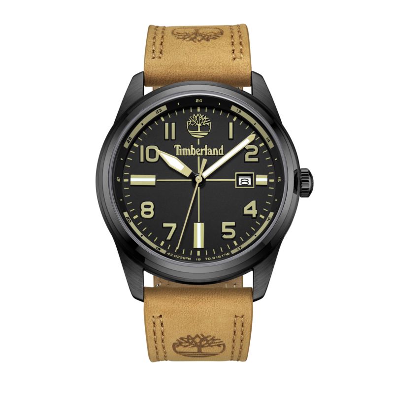 Montre TIMBERLAND pour homme en AcierCuir Véritable de forme Rond, couleur : NOIR, fonctionnalités : 5 ATM - 0.107 g - taille : #null# - TDWGB2230701