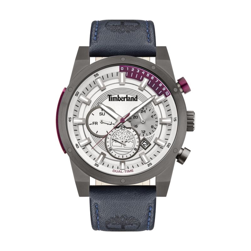 Montre TIMBERLAND pour homme en AcierCuir Véritable de forme Rond, couleur : BLANC, fonctionnalités : 5 ATM - 0.108 g - taille : #null# - TDWJF200180