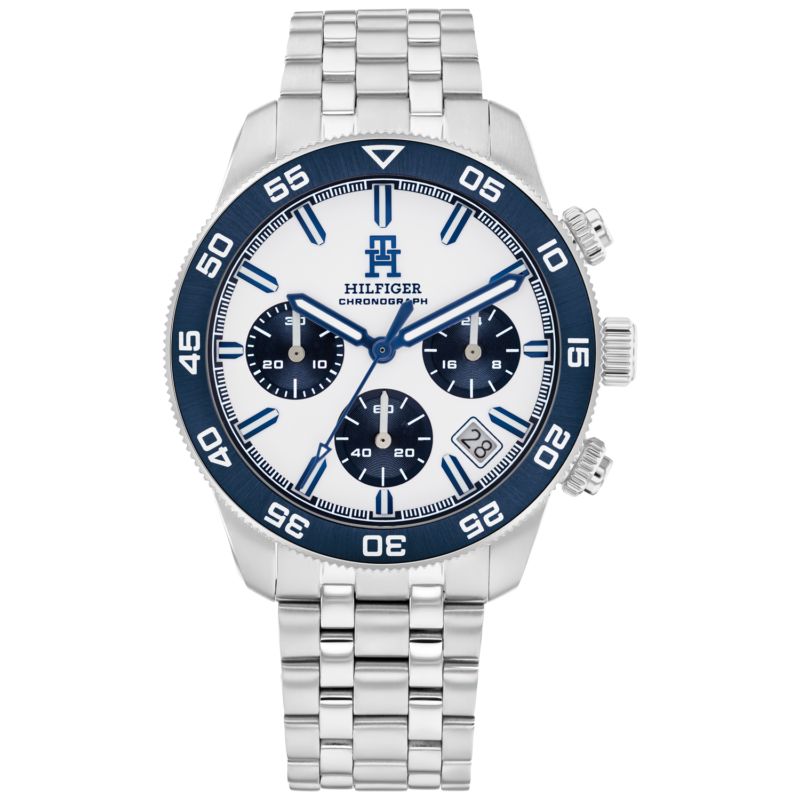 Montre TOMMY HILFIGER pour homme en Acier en forme de rond, fonctionnalités : 5 ATM - 1792157